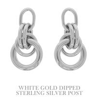FLASH-PLATED DOORKNOCKER EARRINGS